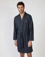 Long crossover men's robe