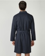 Long crossover men's robe