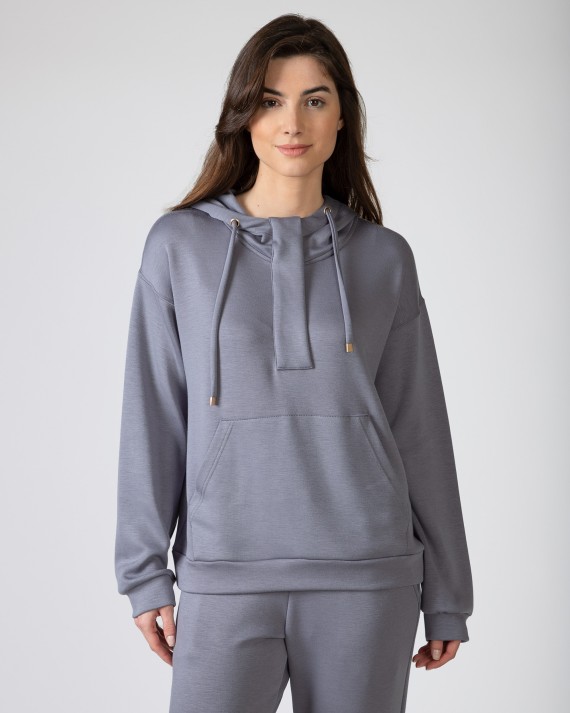 Women's soft fabric hooded sweatshirt