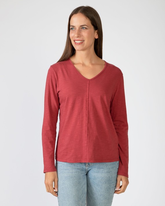 Women's basic 100% flamé cotton t-shirt
