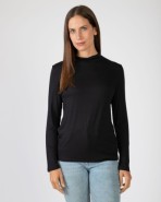 Camiseta básica de mujer en punto de viscosa