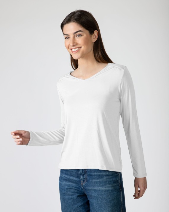 Women's basic viscose knit t-shirt