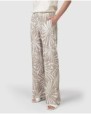 Women's wide-leg printed trousers
