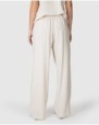 Women's wide-leg linen trousers