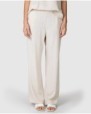 Women's wide-leg linen trousers