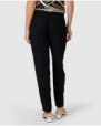 Pantalons turmellers recte de dona en color negre