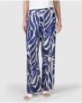 Women's wide-leg printed trousers