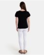 Women's plain long legging-style trousers