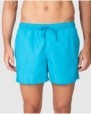 Men's plain swimsuit with elastic waistband and drawstring