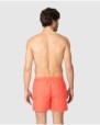Men's plain swimsuit with elastic waistband and drawstring
