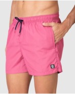 Men's plain swimsuit with elastic waistband and drawstring