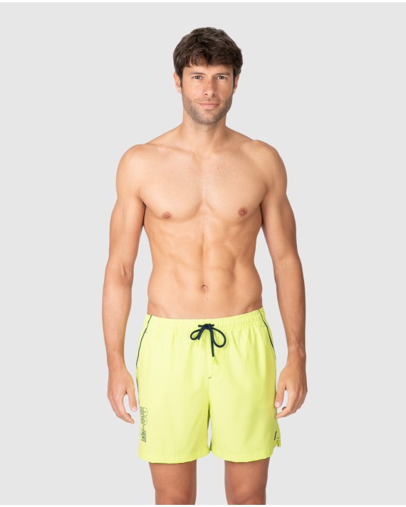 Men's swimsuit with side print detail