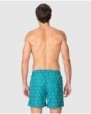 Men's Bermuda swim trunks with all-over print