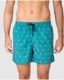 Men's Bermuda swim trunks with all-over print