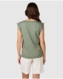 Women's sleeveless t-shirt in green