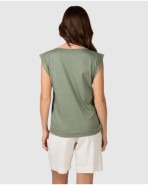 Women's sleeveless t-shirt in green