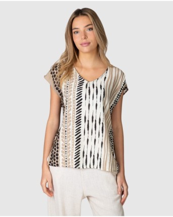 Women's short-sleeved printed t-shirt