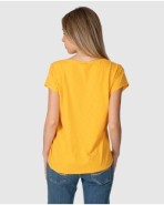 Women's basic short-sleeved T-shirt with round neck