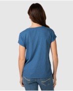 Women's basic short-sleeved T-shirt with round neck