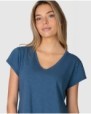Women's basic short-sleeved V-neck T-shirt