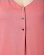 Samarreta de dona sense mànigues escot en v color rosa