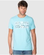 Camiseta de hombre manga corta con estampado gráfico