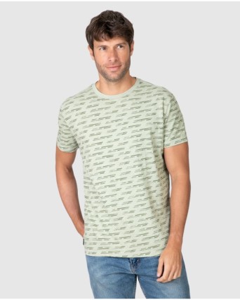 Men's short-sleeved striped t-shirt