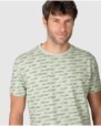 Men's short-sleeved striped t-shirt