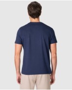 Men's plain short-sleeved T-shirt with round neck