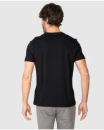 Camiseta de hombre de manga corta lisa con cuello redondo