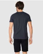 Men's plain short-sleeved T-shirt with round neck