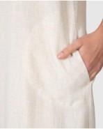 Vestit curt de dona sense mànigues de tall recte