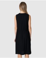 Vestido de mujer sin mangas con botones decorativos