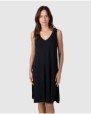 Women's short sleeveless dress with a plain design