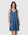 Women's short sleeveless dress with a plain design