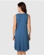Women's short sleeveless dress with a plain design