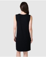 Vestido de mujer sin mangas con botones laterales