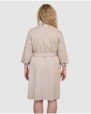 Women's robe with crossover closure and side pockets