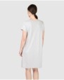 Women's short-sleeved nightgown with print