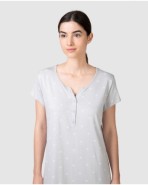 Camisola curta de dona de màniga curta amb estampat