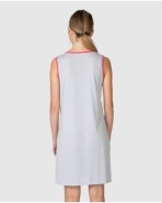 Women's short-sleeved nightgown with appliqué detail