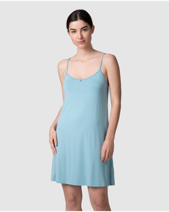 Camisola curta de dona de tirants fins amb Detall en escot