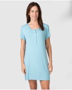 Camisola curta de dona de màniga curta amb Detall en escot