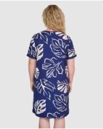 Camisola curta de dona de màniga curta amb estampat floral