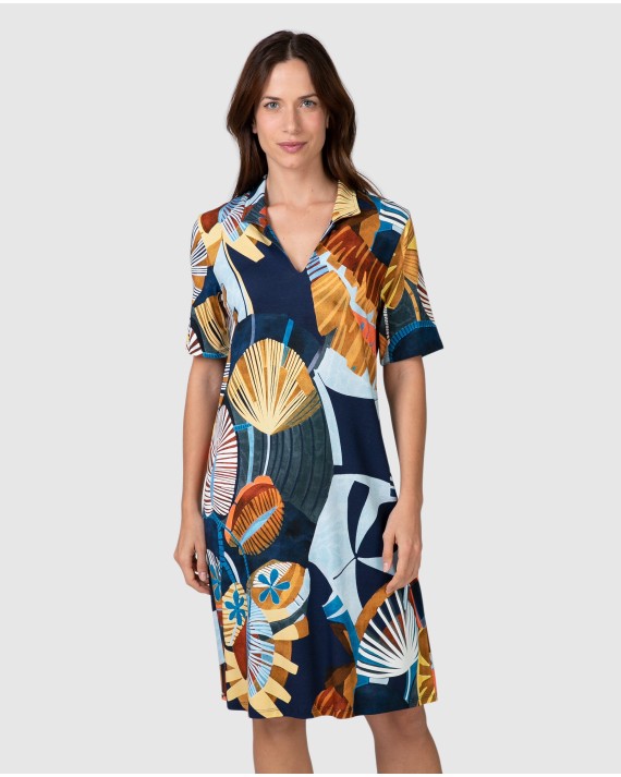 Women's short-sleeved V-neck t-shirt