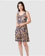 Women's sleeveless cropped t-shirt with print