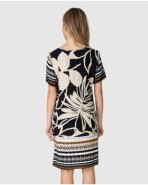 Women's short-sleeved t-shirt with floral print