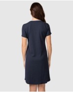 Women's short-sleeved cropped t-shirt with triangular opening