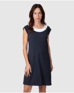 Women's short-sleeved t-shirt with Japanese sleeves and decorative buttons