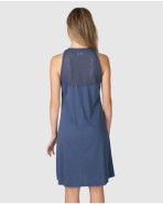 Vestit de platja curt de dona sense mànigues amb panel calat